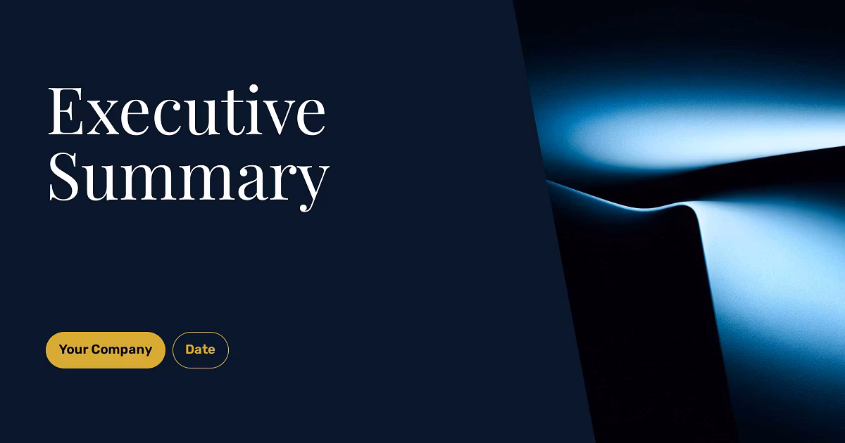 template Gamma AI Executive Summary